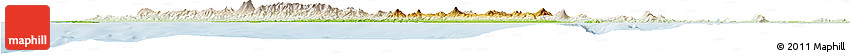 Physical Horizon Map of Kab. Lampung Utara, lighten