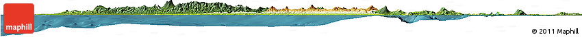 Physical Horizon Map of Kab. Lampung Utara, satellite outside