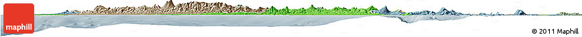 Political Horizon Map of Kab. Lampung Utara, semi-desaturated