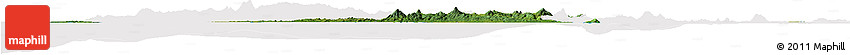 Satellite Horizon Map of Kab. Lampung Utara, cropped outside