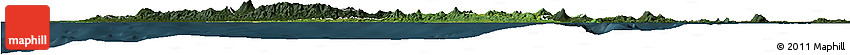 Satellite Horizon Map of Kab. Lampung Utara, darken