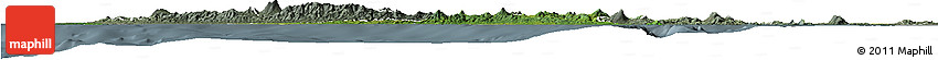Satellite Horizon Map of Kab. Lampung Utara, semi-desaturated