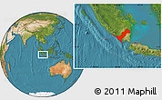 Satellite Location Map of Kab. Lampung Utara