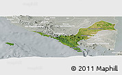 Satellite Panoramic Map of Kab. Lampung Utara, lighten, semi-desaturated