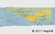 Savanna Style Panoramic Map of Kab. Lampung Utara
