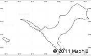 Blank Simple Map of Kab. Lampung Utara, cropped outside, no labels