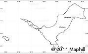 Blank Simple Map of Kab. Lampung Utara, cropped outside
