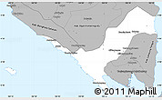 Gray Simple Map of Kab. Lampung Utara