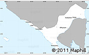 Gray Simple Map of Kab. Lampung Utara, single color outside