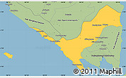 Savanna Style Simple Map of Kab. Lampung Utara