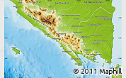 Physical Map of Lampung