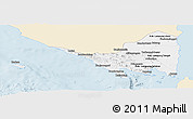 Classic Style Panoramic Map of Lampung, single color outside