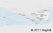Silver Style Panoramic Map of Lampung, single color outside