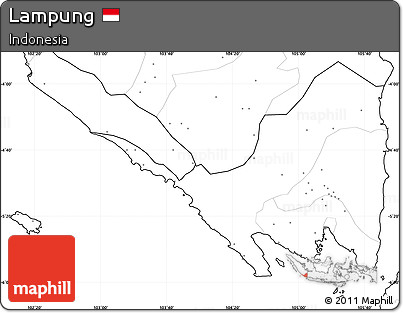 Blank Simple Map of Lampung, no labels
