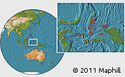 Satellite Location Map of Kab. Halmahera Tengah