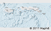 Silver Style 3D Map of Kab. Maluku Tengah