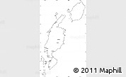 Blank Simple Map of Kab. Maluku Utara, cropped outside