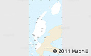 Classic Style Simple Map of Kab. Maluku Utara
