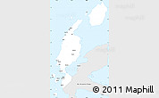 Silver Style Simple Map of Kab. Maluku Utara