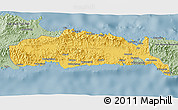 Savanna Style 3D Map of Kab. Gorontalo