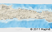 Shaded Relief 3D Map of Kab. Gorontalo