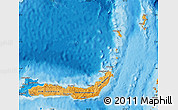 Political Shades Map of North Sulawesi