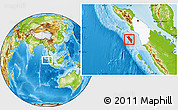 Physical Location Map of Kab. Nias, highlighted parent region