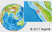 Physical Location Map of Kab. Nias