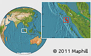 Satellite Location Map of Kab. Nias