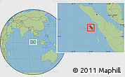Savanna Style Location Map of Kab. Nias