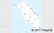 Classic Style Simple Map of Kab. Nias