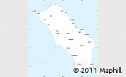 Gray Simple Map of Kab. Nias