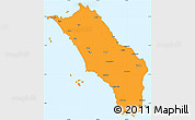 Political Simple Map of Kab. Nias, single color outside