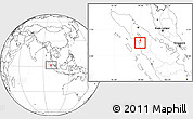 Blank Location Map of Kodya. Sibolga