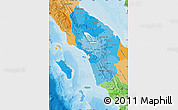 Political Shades Map of North Sumatera