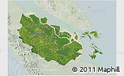 Satellite 3D Map of Riau, lighten