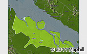 Physical Map of Kab. Bengkalis, darken