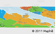 Political Panoramic Map of Kab. Bengkalis