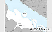 Gray Simple Map of Kab. Bengkalis