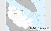 Gray Simple Map of Riau, single color outside