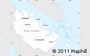 Silver Style Simple Map of Riau, single color outside