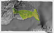 Satellite 3D Map of Kab. Bulukumba, desaturated