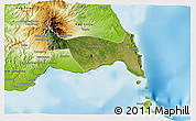 Satellite 3D Map of Kab. Bulukumba, physical outside