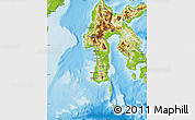 Physical Map of South Sulawesi