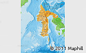 Political Shades Map of South Sulawesi