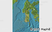 Satellite Map of South Sulawesi