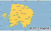 Savanna Style Simple Map of Kab. Belitung
