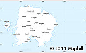 Silver Style Simple Map of Kab. Belitung