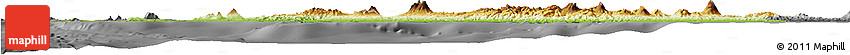 Physical Horizon Map of West Java, darken, desaturated