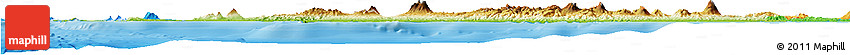 Physical Horizon Map of West Java, political outside